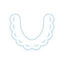 clear aligners straightens teeth icon